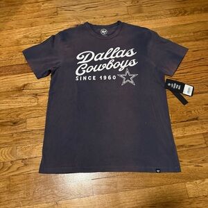 NWT- 47 Brand Dallas Cowboys Dark Blue Graphic T-Shirt